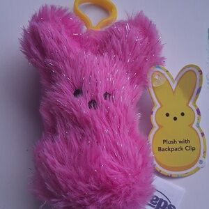 Peeps Pink Bunny Keychain